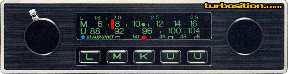 Porsche Radio: Blaupunkt Frankfurt - 1975