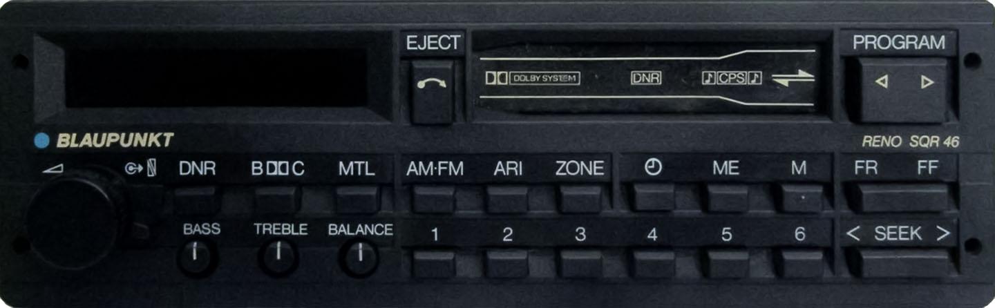Porsche Radio: Blaupunkt Reno SQR 46 - 1987