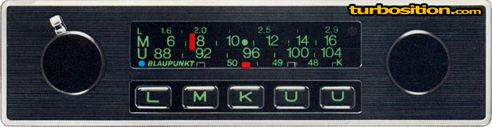 Porsche Radio: Blaupunkt Frankfurt - 1975