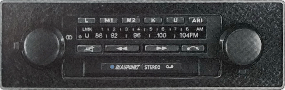 Porsche Radio: Blaupunkt Heidelberg Stereo CR Super Arimat - 1980
