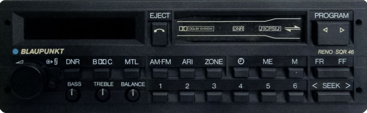 Porsche Radio: Blaupunkt Reno SQR 46 - 1987