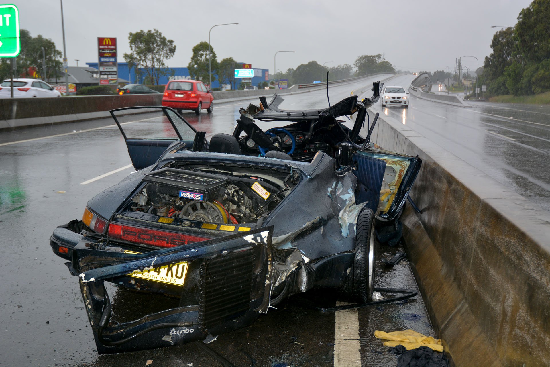 Porsche 930 crash (VIN: 93A0070818)