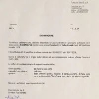 Porsche certificate